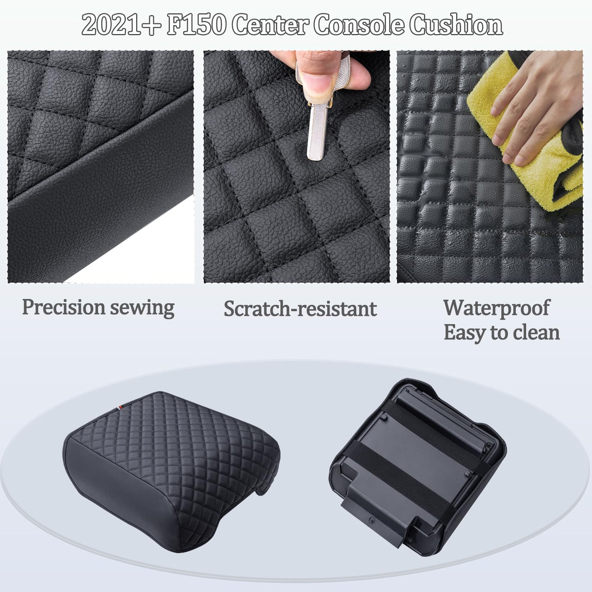 JDMCAR size comparison next to a hand showing fit and ergonomic cushioning benefits