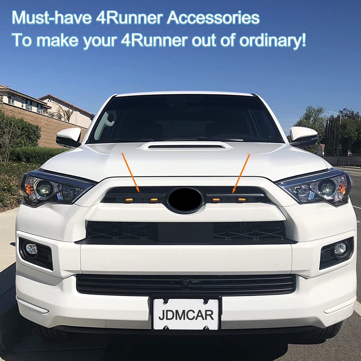 JDMCAR adhesive tape and brush shown for easy installation benefit
