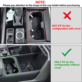 JDMCAR installed cup holder liner keeping items secure and quiet