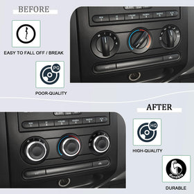 JDMCAR knob installed on Ford F150 dashboard demonstrating seamless fit