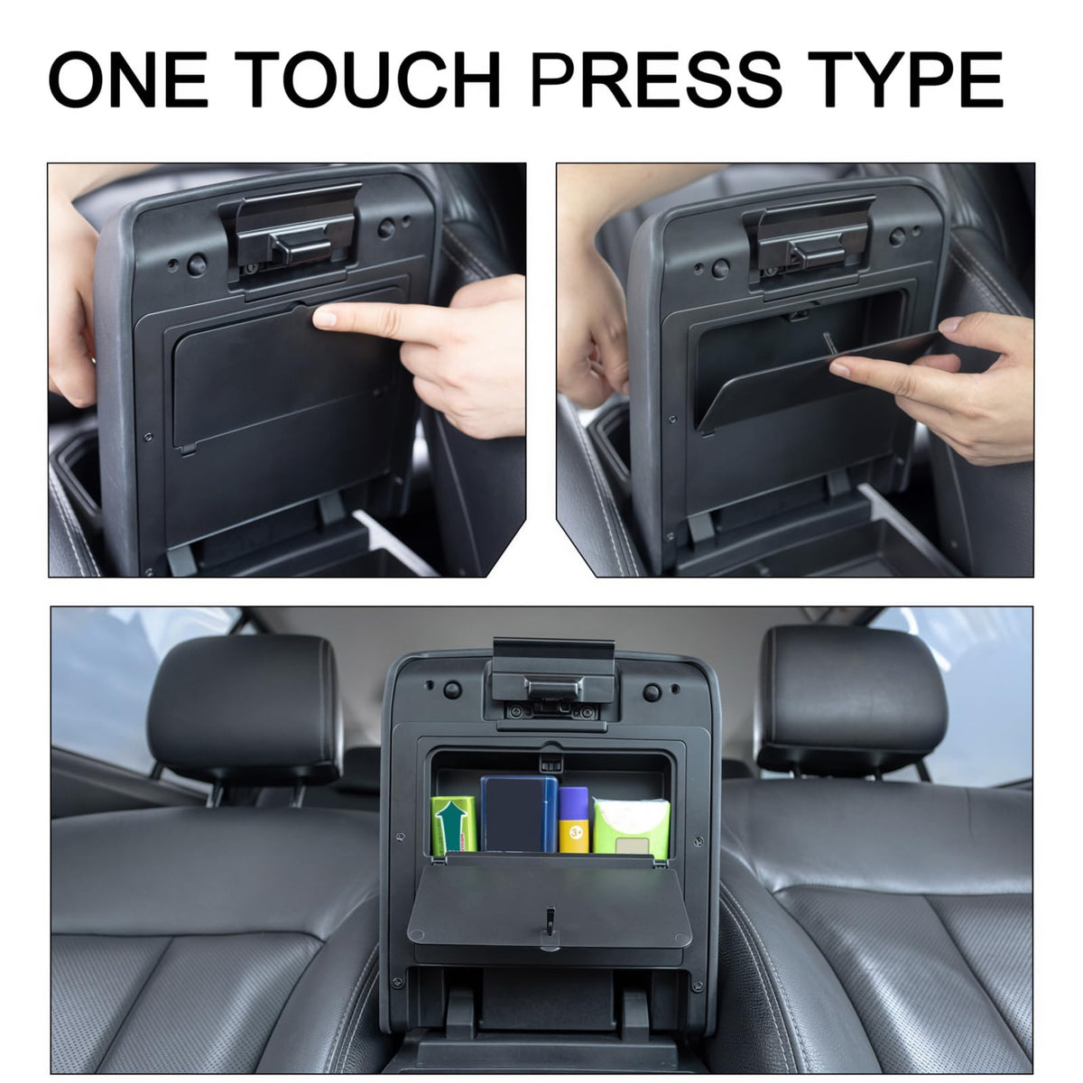 JDMCAR open compartment holding a wallet showing secure concealment benefit