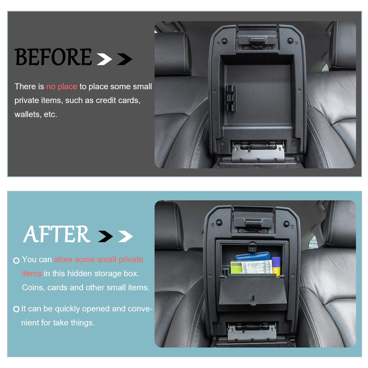 JDMCAR adhesive peel-and-stick installation step showing easy tool-free mounting
