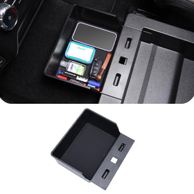 JDMCAR storage tray holding phone wallet and cables for organized cab