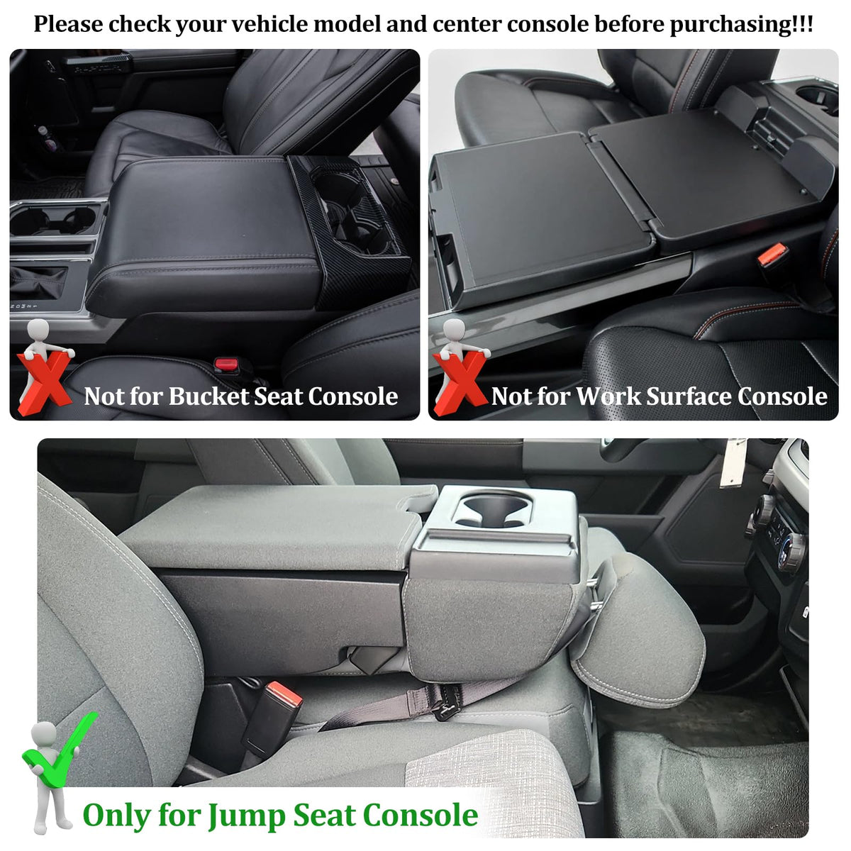 JDMCAR underseat organizer installed in Ford F150 40/20/40 jump seat cabin