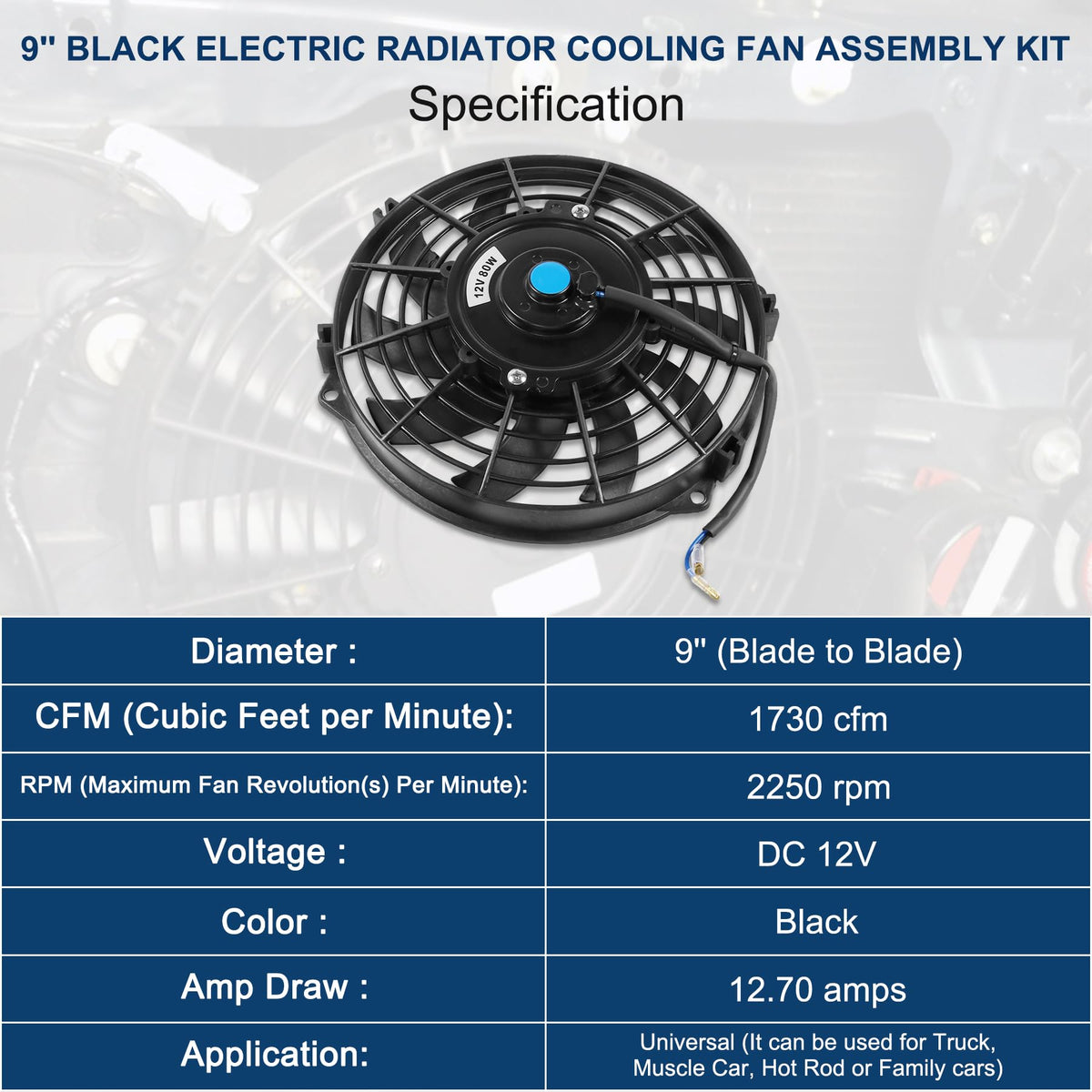 JDMSPEED slim fan side profile illustrating low-profile fit in tight spaces
