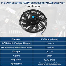 JDMSPEED slim fan side profile illustrating low-profile fit in tight spaces