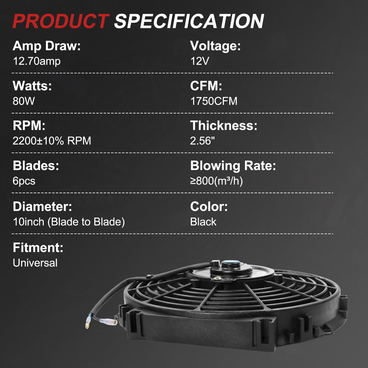 JDMSPEED close-up of fan blades highlighting durable design and cooling efficiency