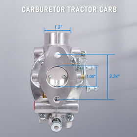 JDMSPEED carburetor installed on Ford engine illustrating correct alignment benefit