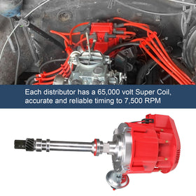 JDMSPEED distributor installed in engine bay demonstrating plug-and-play fit and easy replacement