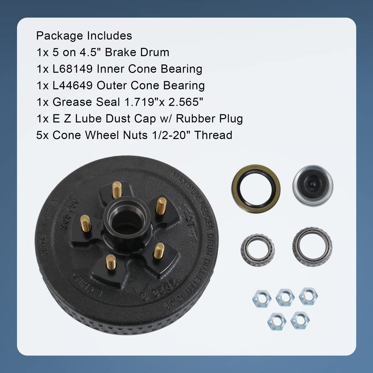 JDMSPEED EZ-lube grease cap detail showing rubber plug for easy maintenance benefit
