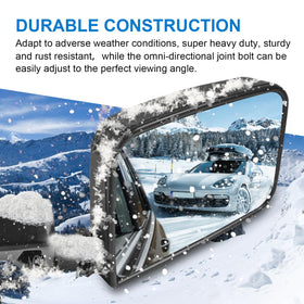 JDMSPEED mirror folded inward showing manual folding prevents damage in tight spaces