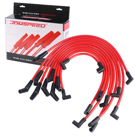 JDMSPEED front packaging showing red 10.5mm wires and direct-fit benefit