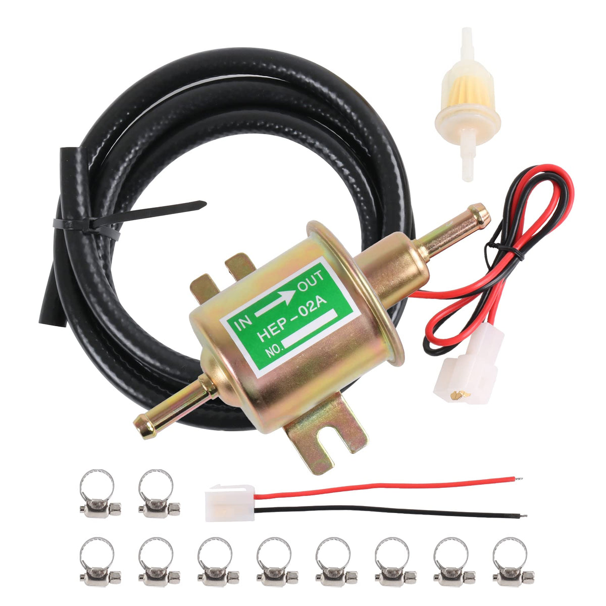 JDMSPEED front view of pump kit showing compact design and included parts benefits