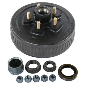JDMSPEED front view of hub drum showing bolt pattern and ready-to-install benefit