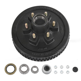 JDMSPEED front view of hub drum showing bolt pattern and direct-fit benefit