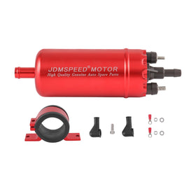 JDMSPEED front view of red pump showing compact design and reliable flow