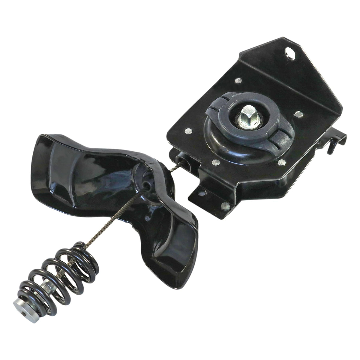 JDMSPEED front view of spare tire hoist showing complete winch assembly and fit benefit