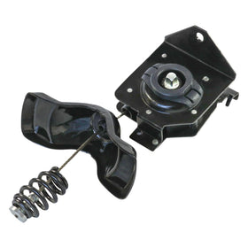 JDMSPEED front view of spare tire hoist showing complete winch assembly and fit benefit