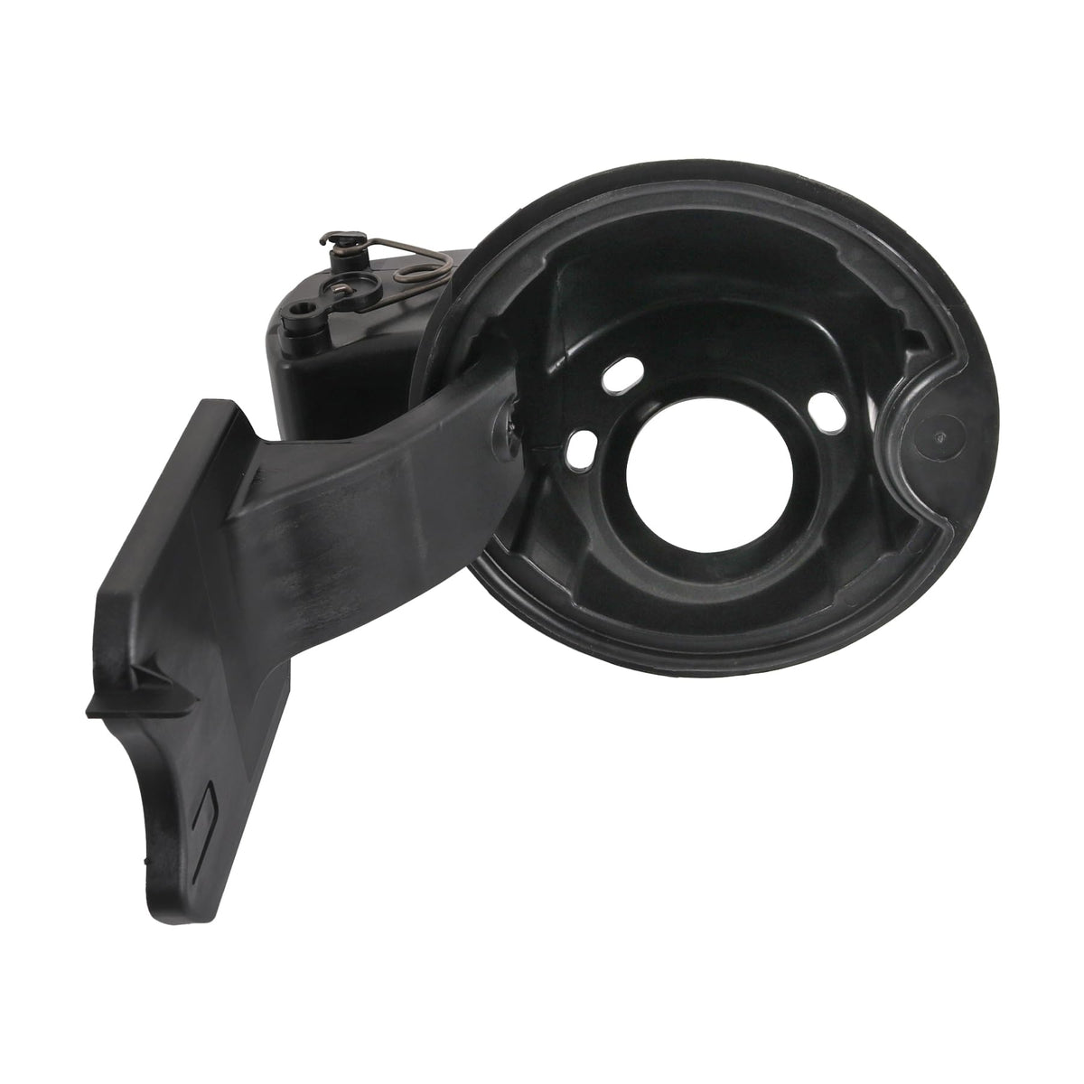 JDMSPEED front view of fuel filler door housing pocket showing fit