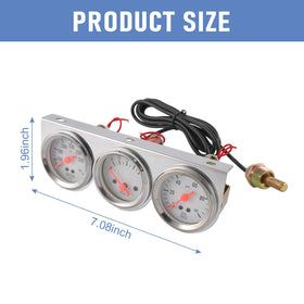 JDMSPEED gauges mounted in pillar pod showing compact fit and easy driver visibility