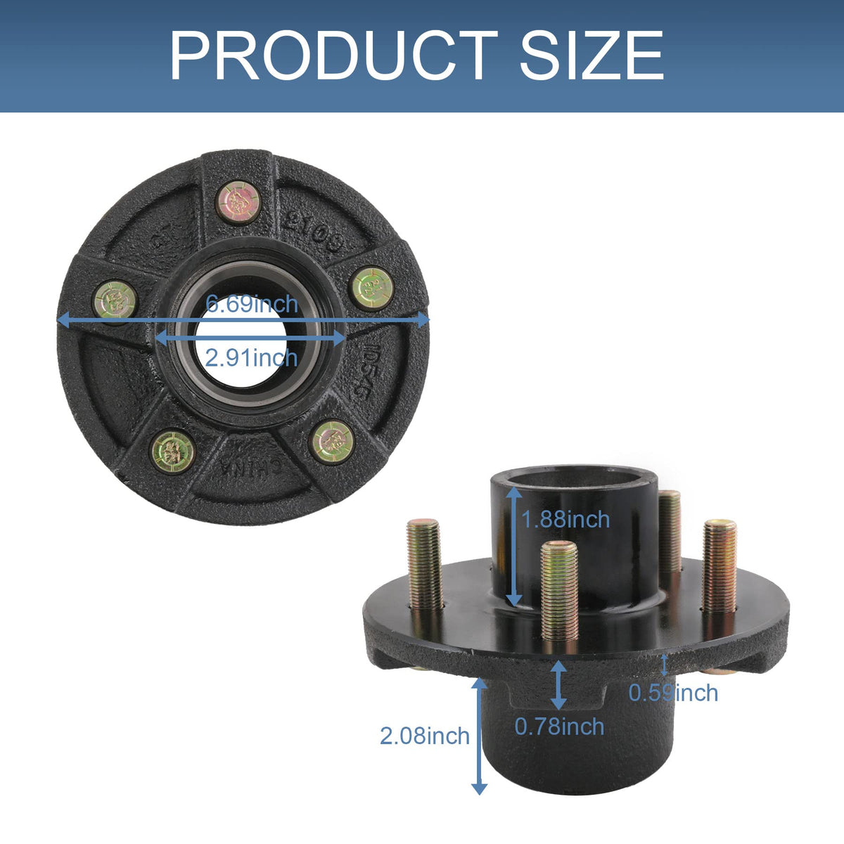 JDMSPEED EZ-Lube grease cap detail with rubber plug for convenient greasing