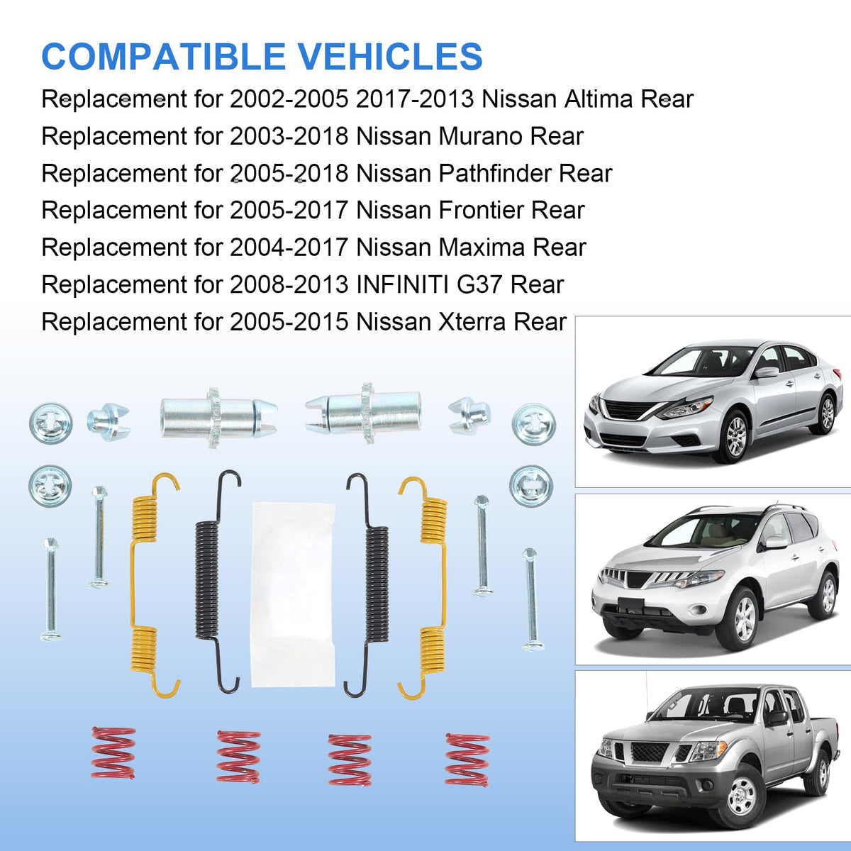 JDMSPEED spread of all included parking brake hardware parts for quick inventory
