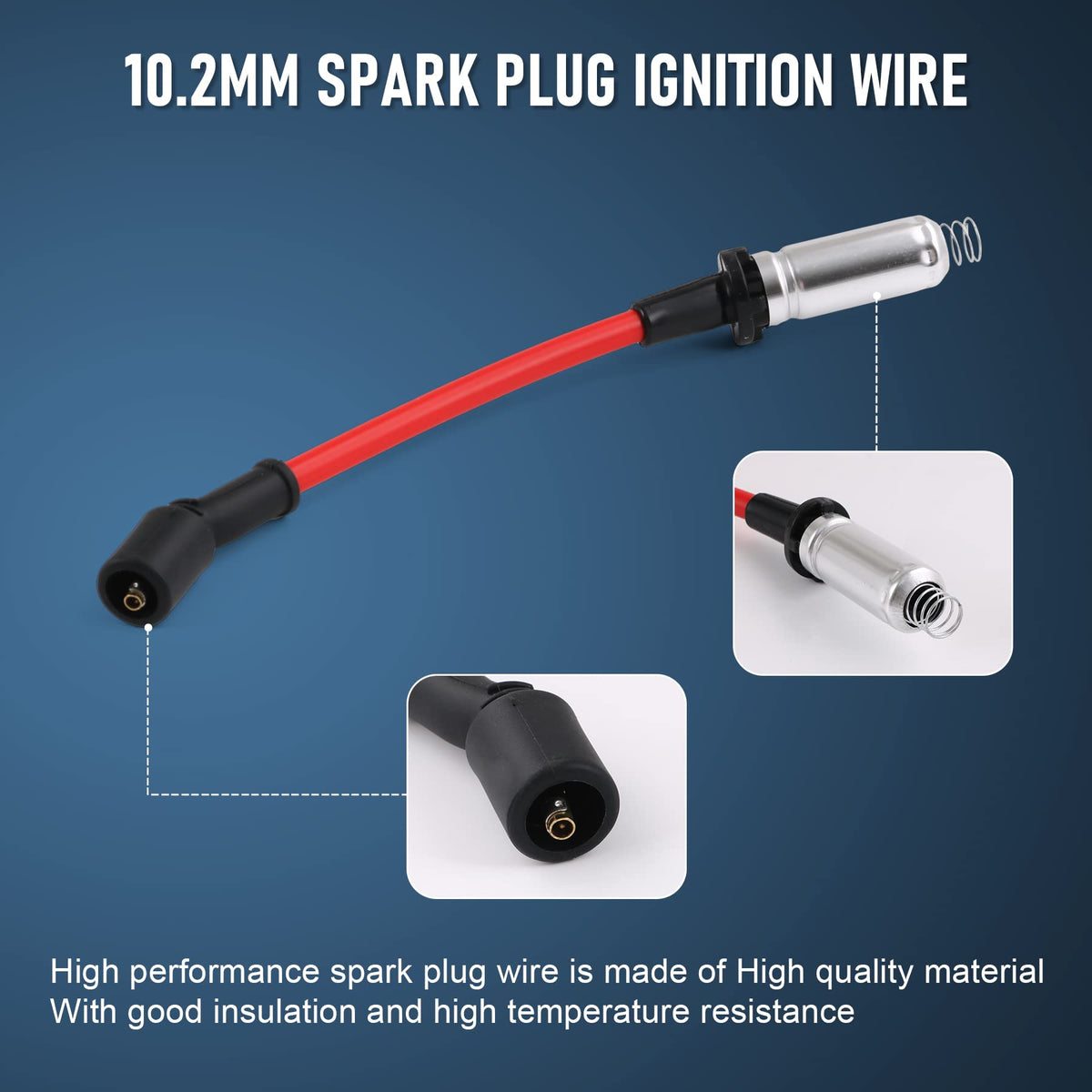 JDMSPEED wires and plugs installed in engine bay, demonstrates proper fitment benefit