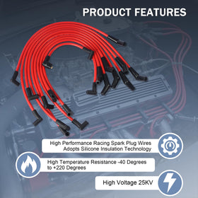 JDMSPEED wires installed on Ford 5.0L engine for tidy routing and reliability