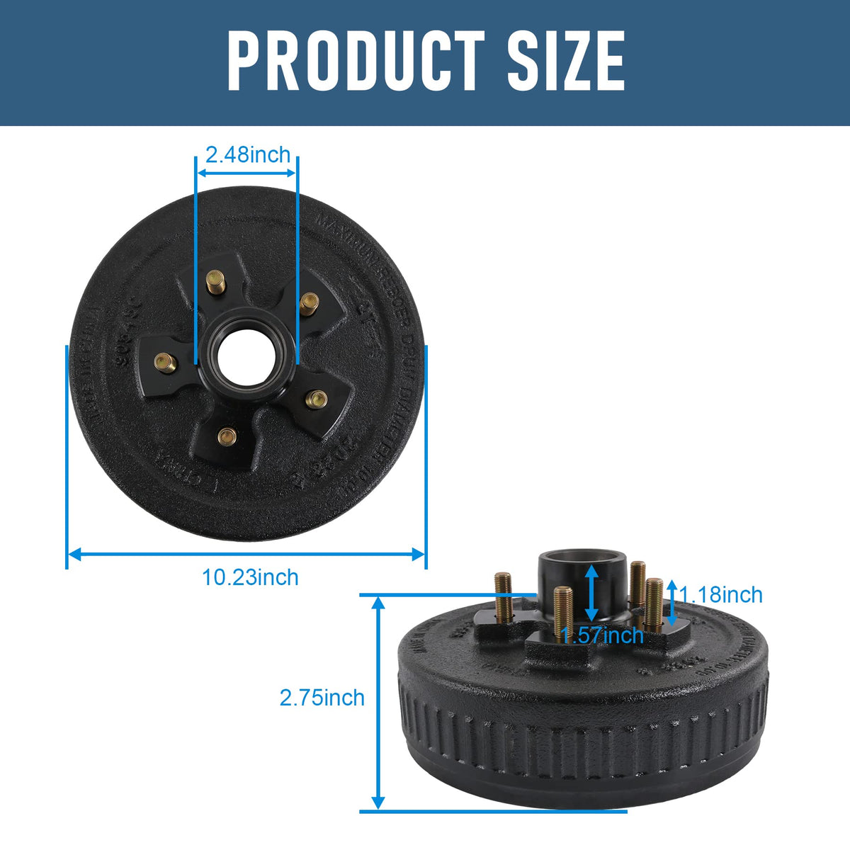 JDMSPEED hub drum installed on spindle demonstrating straightforward installation benefit