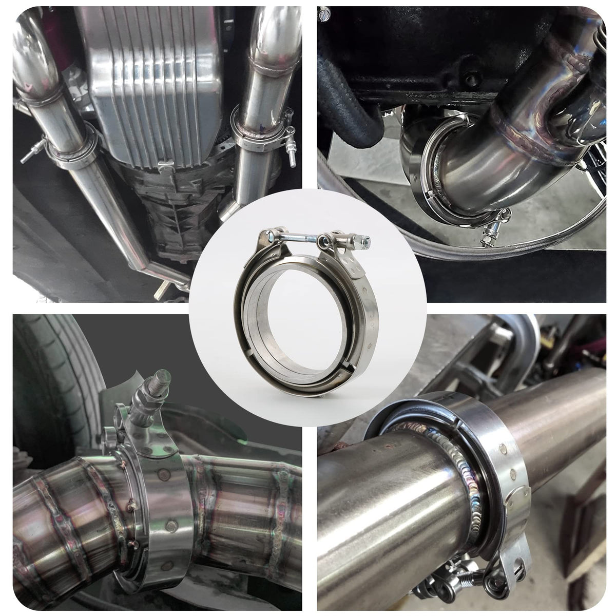 JDMSPEED installed on turbo downpipe demonstrating secure connection