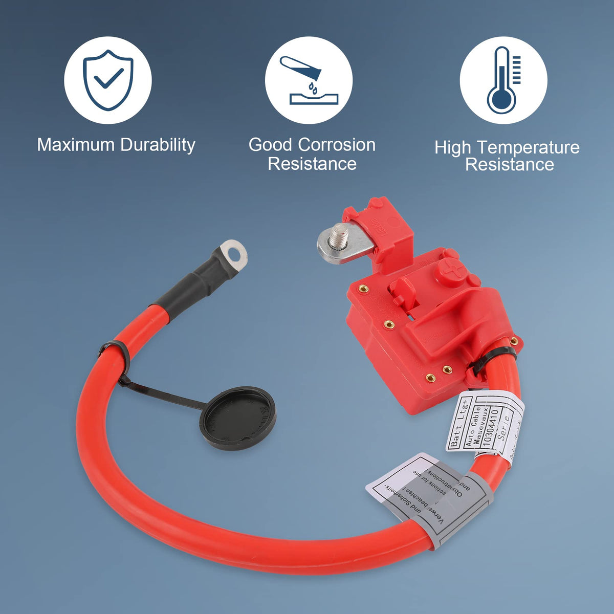 JDMSPEED cable next to ruler showing accurate OEM-equivalent length