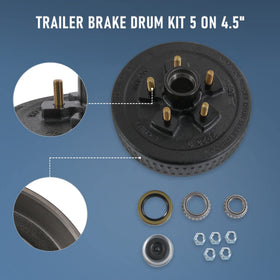 JDMSPEED trailer with installed hub drum illustrating road-ready reliability benefit