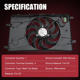 JDMSPEED motor and 4-pin connector detail for easy plug-and-play replacement