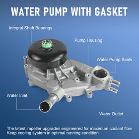 JDMSPEED pump mounted in engine bay demonstrating direct-fit replacement benefit