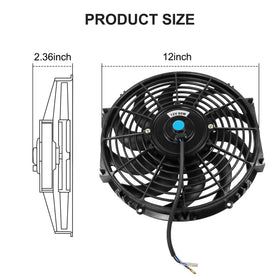JDMSPEED fan installed on radiator demonstrating improved engine cooling