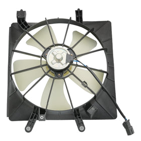 JDMSPEED front view of radiator fan assembly showing fit and airflow benefit