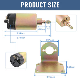 JDMSPEED solenoid beside ruler showing compact size and space-saving advantage