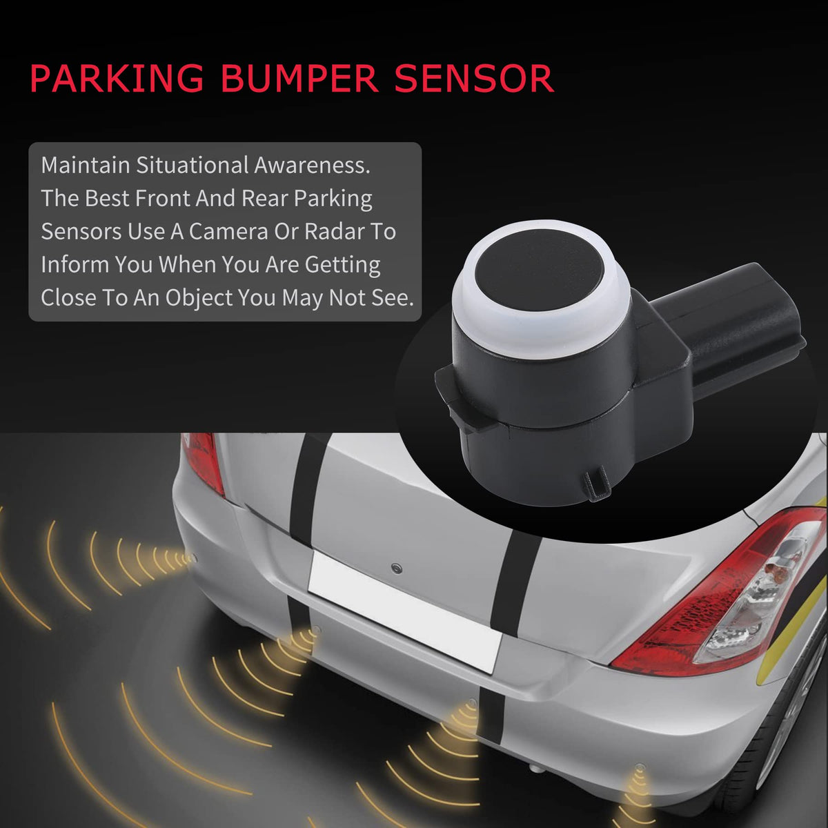 JDMSPEED sensor installed in rear bumper demonstrating restored parking aid benefit
