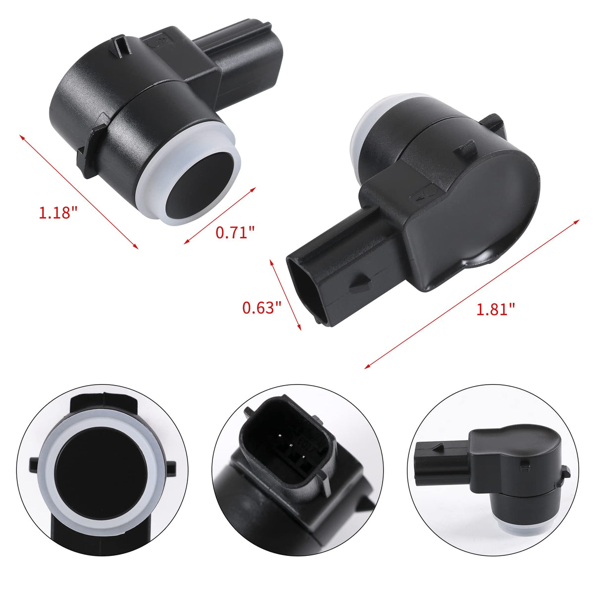 JDMSPEED package contents with four sensors for full rear replacement benefit