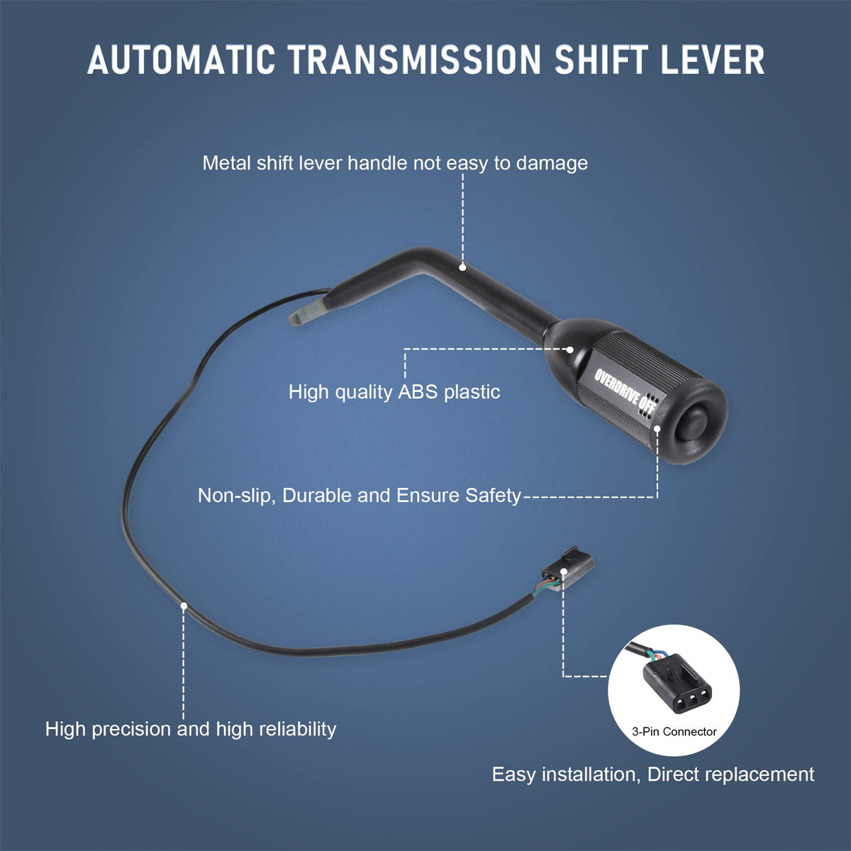 JDMSPEED lever installed in Ford console demonstrating proper alignment
