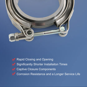 JDMSPEED side profile of engaged clamp showing tight radial seal and space-saving design