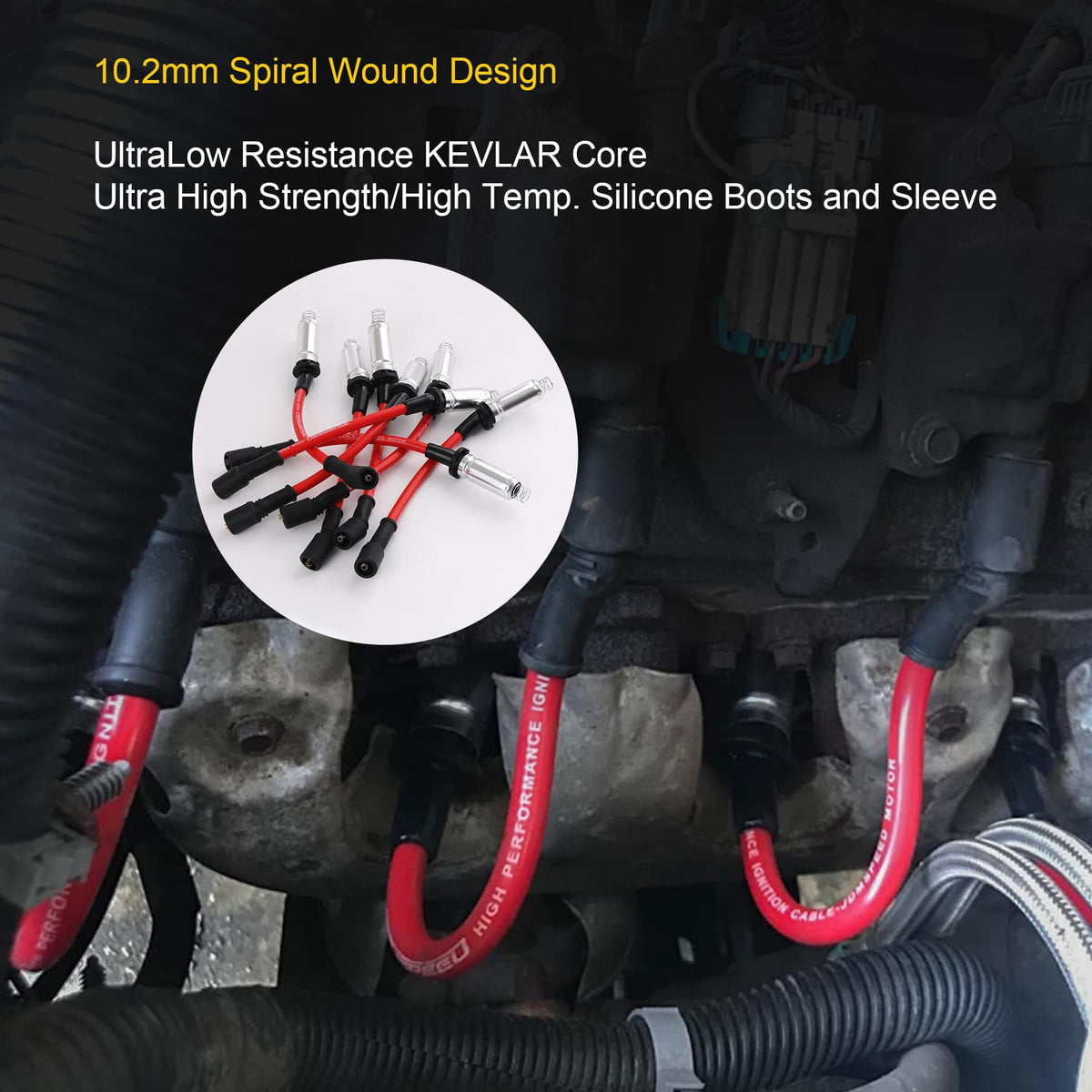 JDMSPEED silicone boot detail demonstrating heat and oil resistance