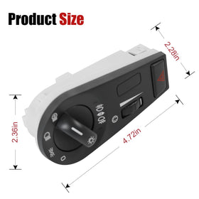 JDMSPEED side profile of switch demonstrating compact, panel fitment