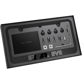 JDMstyle black frame front view showing slim profile and clean look