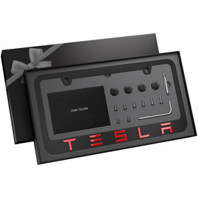 JDMstyle front of license plate frame showing sleek black finish and clean lines benefit refined look