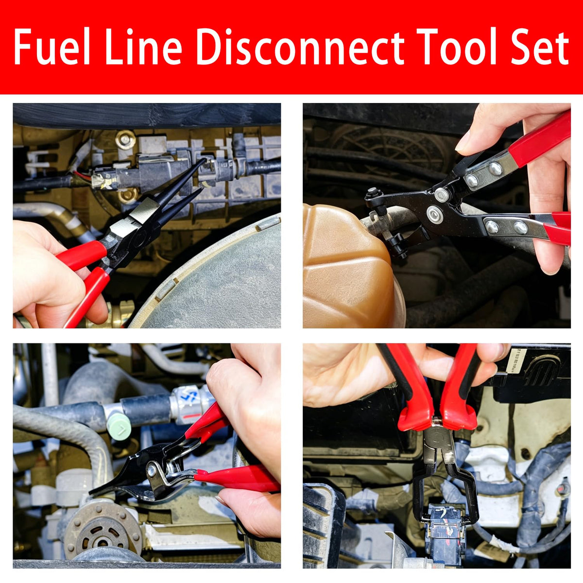 JDUanL using fuel line caliper to release hose clamp safely and quickly