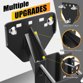 JEACENT closeup of 3-nut locking mechanism illustrating improved tire retention