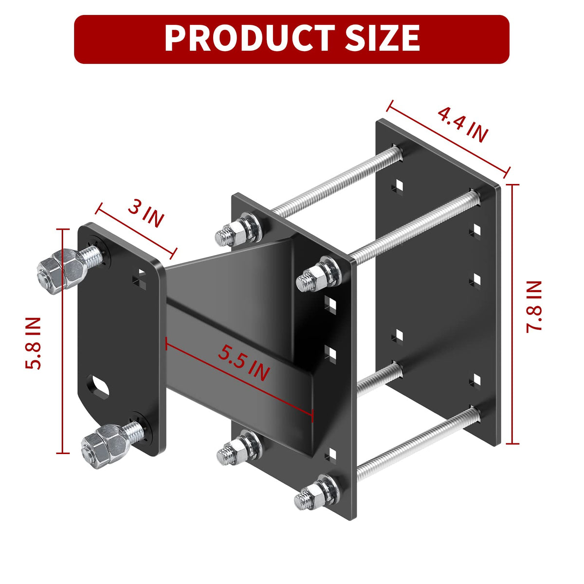 JEACENT double-nut locking detail demonstrating anti-loosening security