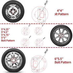 JEACENT included hardware and tire plate displayed for straightforward installation