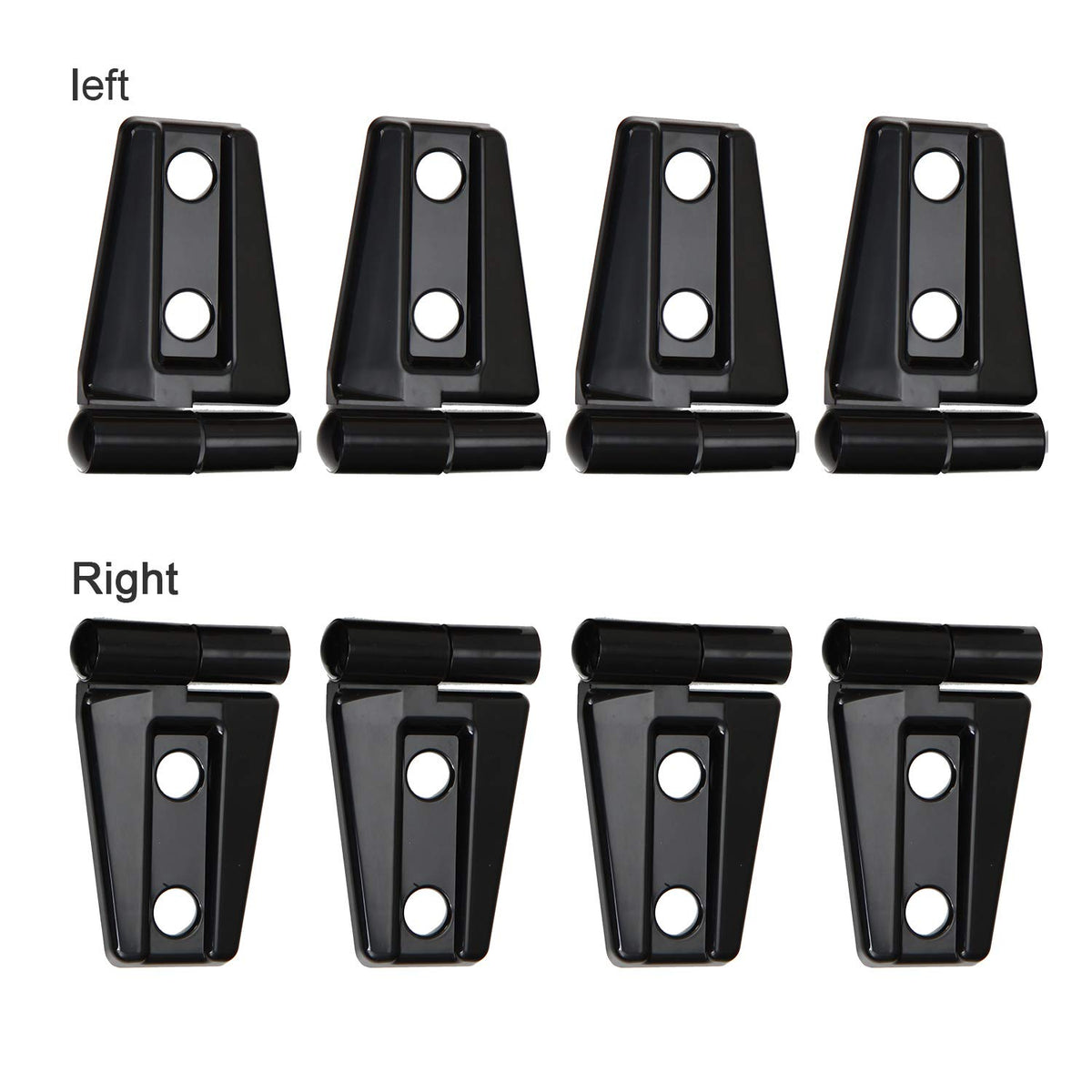 JeCar hinge cover close-up of glossy ABS texture highlighting durable surface